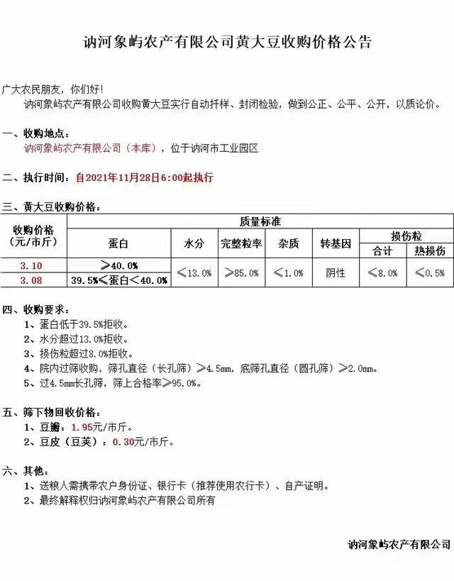 绥化大豆收购最新价格-绥化大豆价动态