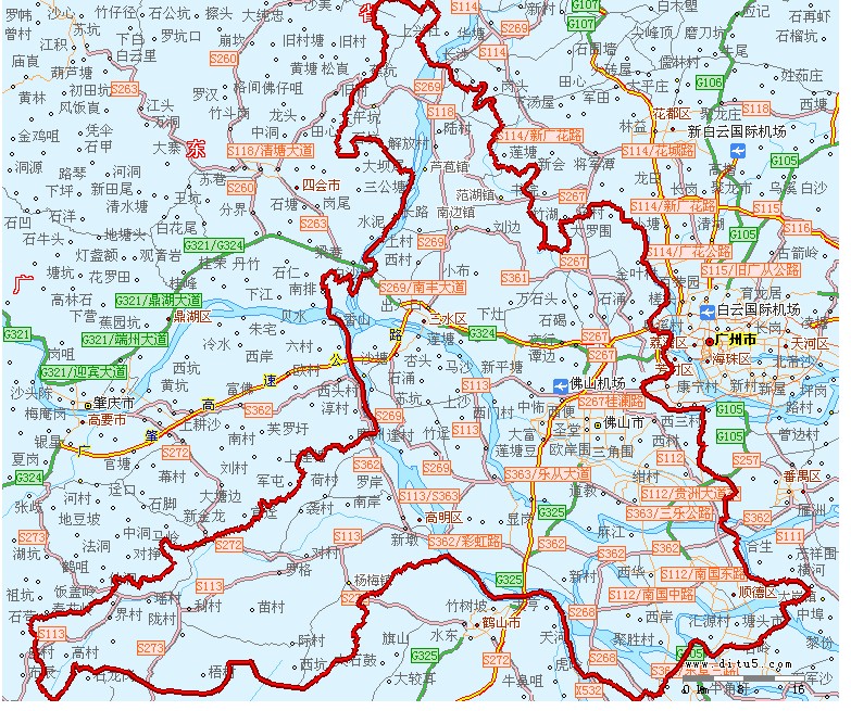 佛山最新地图-佛山全新版图